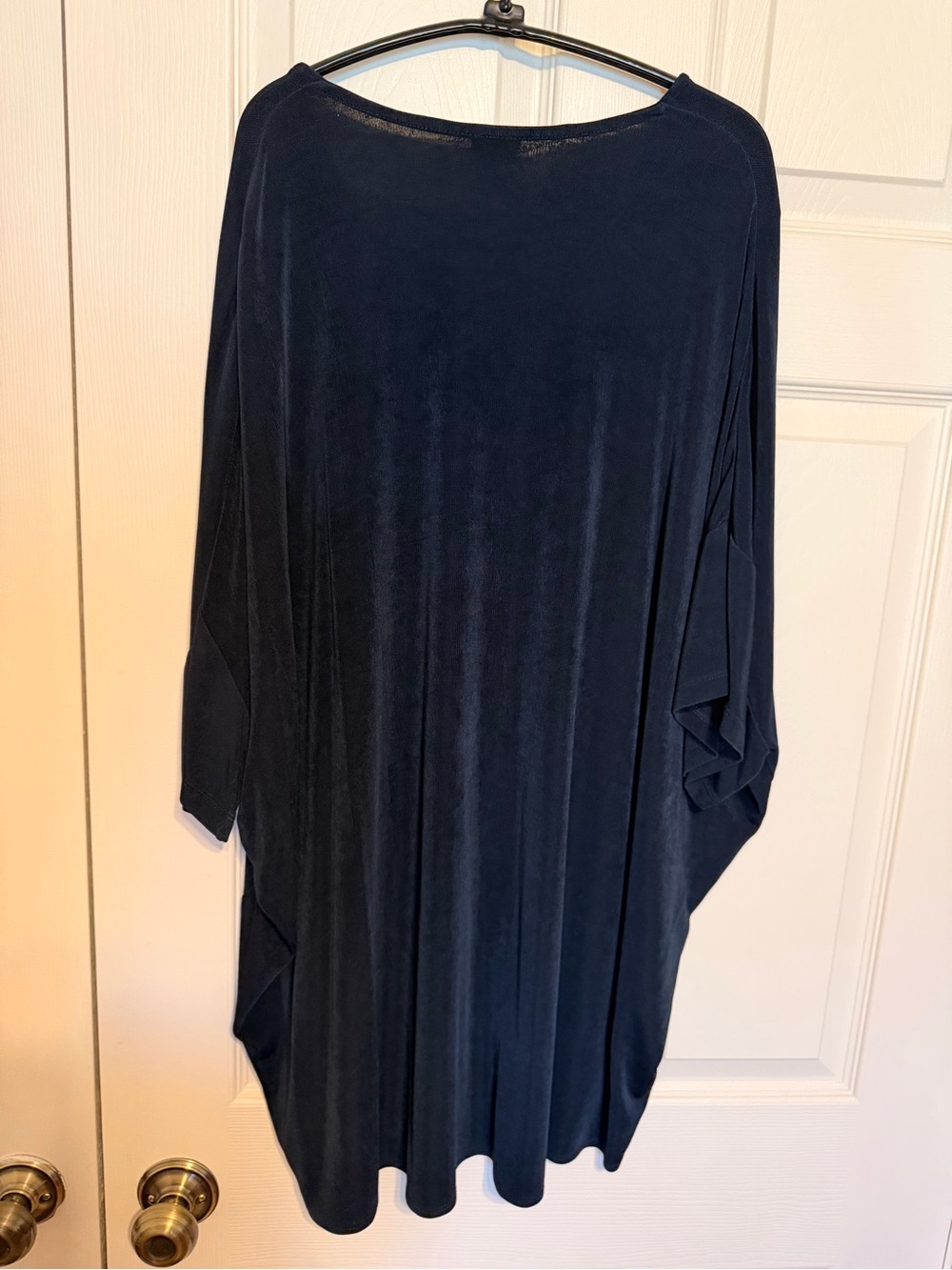 Chico's Traveler Ribbed Navy Tunic with Dolman sleeves XLarge Chico’s size 3